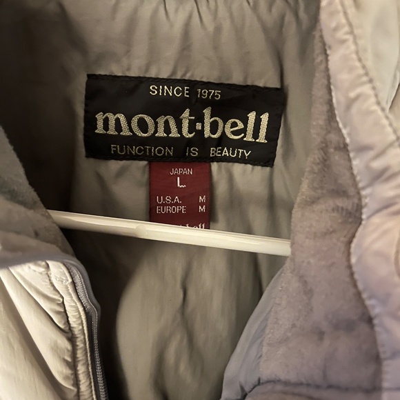 Gray Montbell quilted puffer jacket, large - Picture 5 of 6